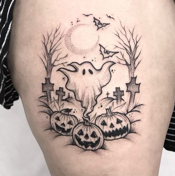 50+ Spooky Halloween Tattoo Ideas - The XO Factor