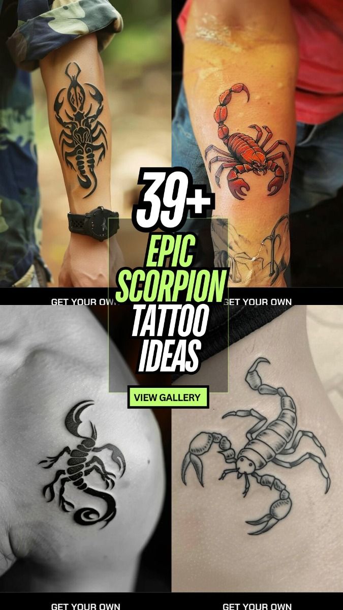Epic Scorpion Tattoo Ideas (Breathtaking)
