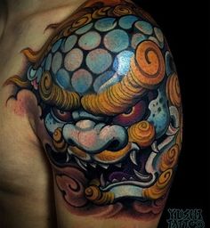 18 Foo dog tattoo ideas | foo dog tattoo, dog tattoo, foo dog