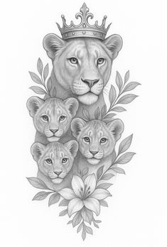 150 Tatoos ideas in 2025 | lioness and cub tattoo, cubs tattoo, lioness  tattoo
