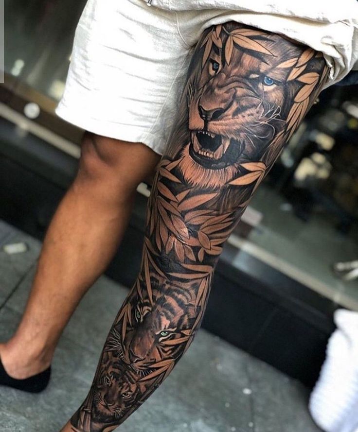 Full Leg Tattoos | 60 Best Leg Tattoos For Men - PROJAQK | Leg tattoo men,  Best leg tattoos, Full leg tattoos
