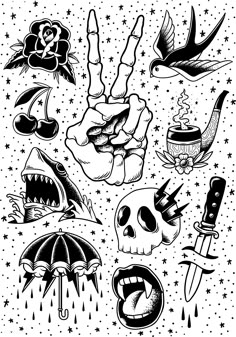 31 Doodle art designs ideas | doodle tattoo, pinterest flash tattoo, flash  art tattoos
