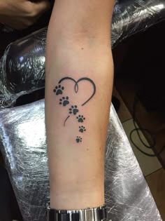 83 Paw print in heart ideas in 2025 | pawprint tattoo, dog tattoos, paw  tattoo