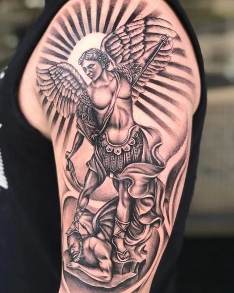 105+ St. Michael Tattoo Ideas To Bring Out Your Inner Warrior
