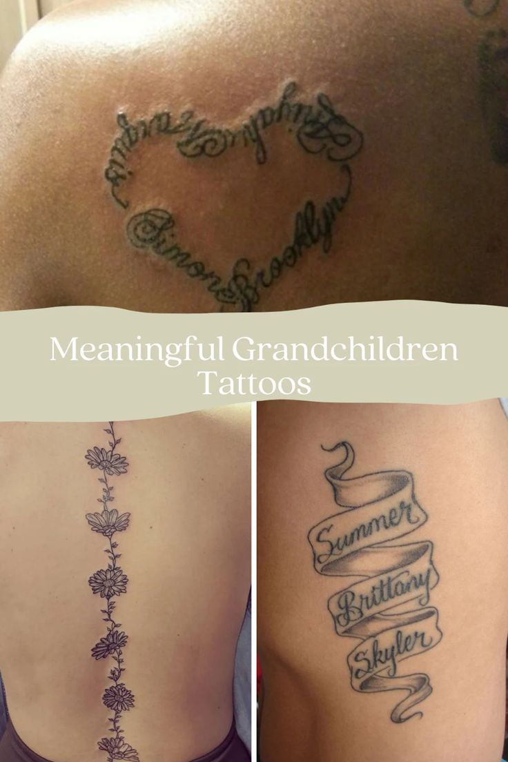 91 Meaningful Grandchildren Tattoos + Images