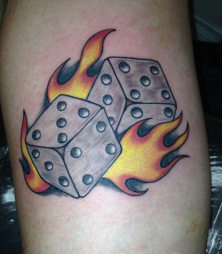 Dice tattoo: Discover 15 Dice Tattoos ideas on this Pinterest board |  tattoos, tattoo designs and more