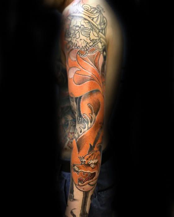 87 Kitsune Tattoo Designs for Men