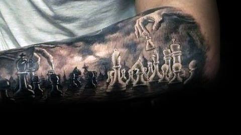 60 Epic King Chess Piece Tattoo Designs for Men