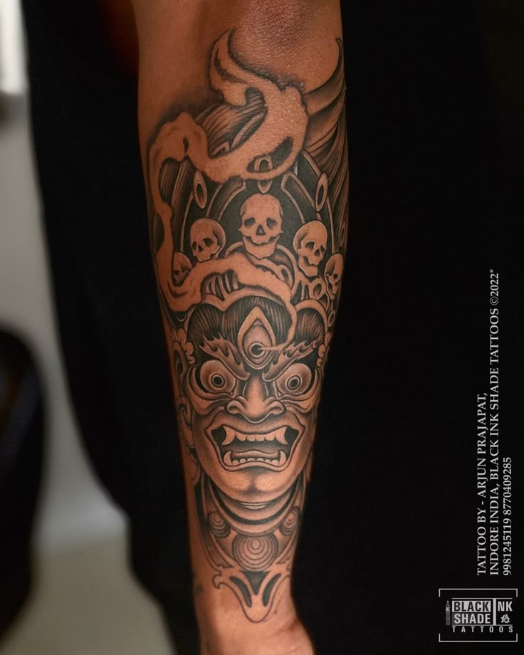 Kaal Bhairava Tattoo By -Arjun Prajapat