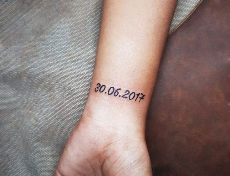 Birthdate Tattoo idea