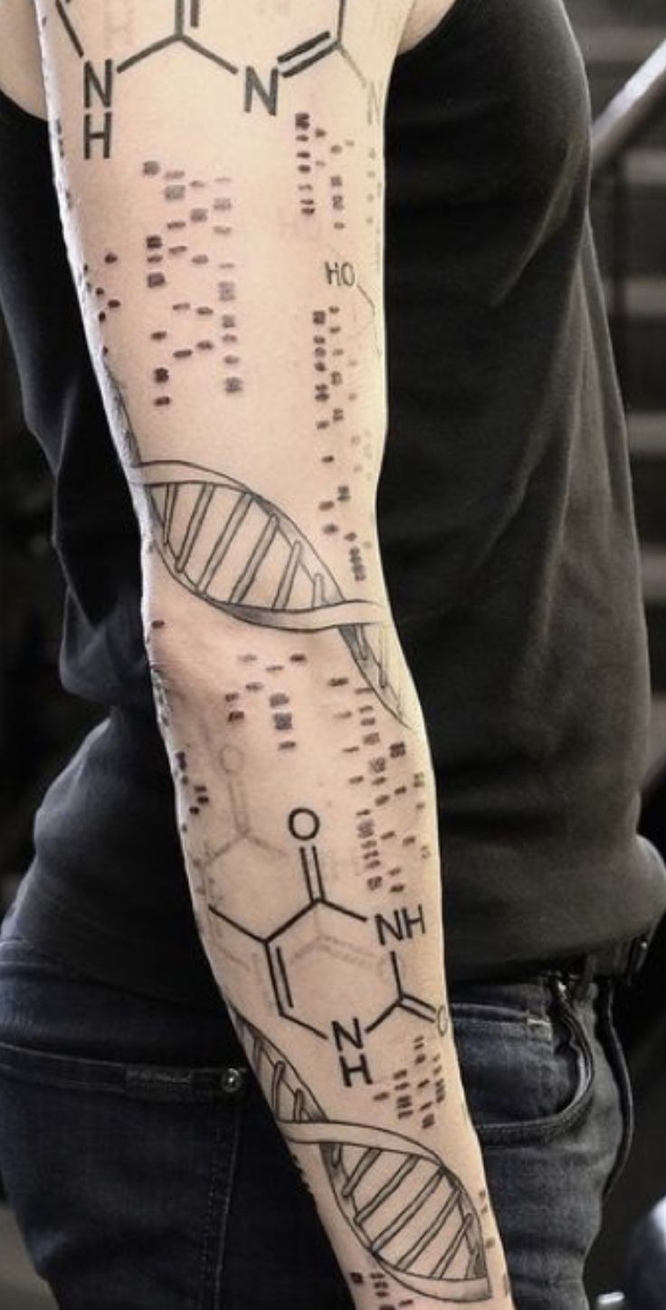 Pin by Keighley Reisenauer on Body Art | Science tattoos, Molecule tattoo, Science  tattoo