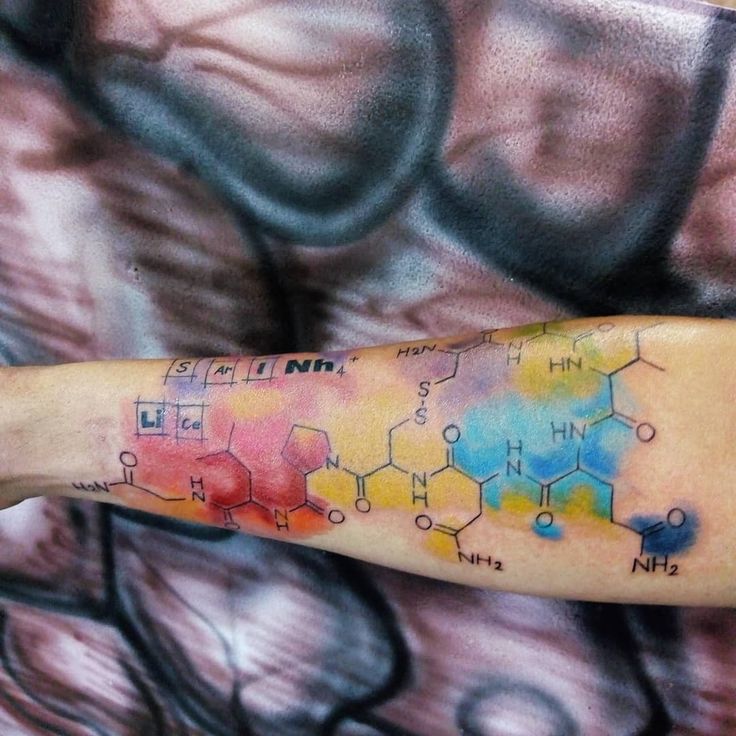 Tattoo molécula tatuagem de química
