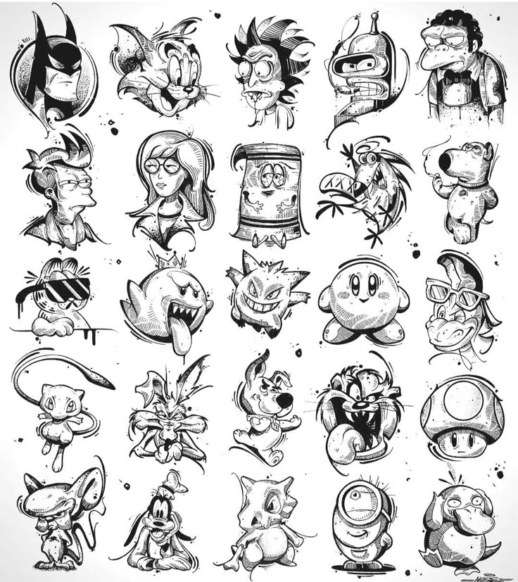 Cartoon Tattoo Ideas for Men