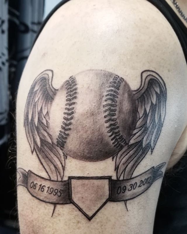 220+ Best Baseball Tattoo Designs (2024) Sports Related ideas