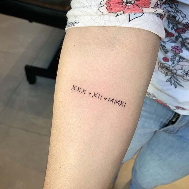 43 Roman Numeral Tattoo Ideas That Are Simple Yet Cool