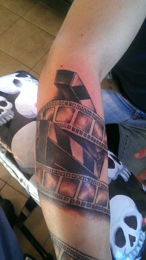film #tattoo #movietattoo #filmtattoo #filmstrip #filmstriptattoo