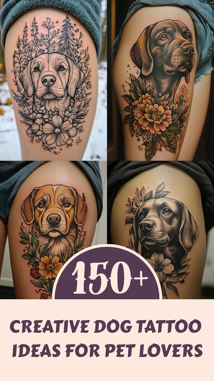 Creative Dog Tattoo Ideas for Pet Lovers