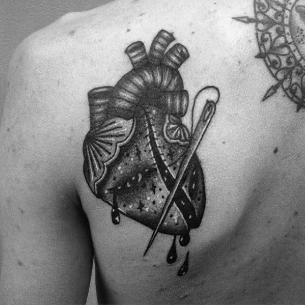 41 Stunning Broken Heart Tattoo Designs for Men