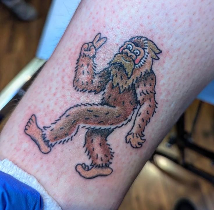 Do we have to explain this one? 👀 Tattoo by Luna @funalaith Thanks for  lookin! #bigfoottattoo #bigfoot #crypottattoos #cryptid