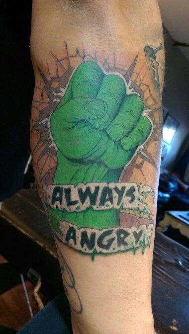 Hulk tattoo