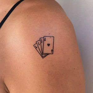 Pin by Ellen Radford on Collage Item Pins | Card tattoo designs, Tattoos  for women, Discreet tattoos