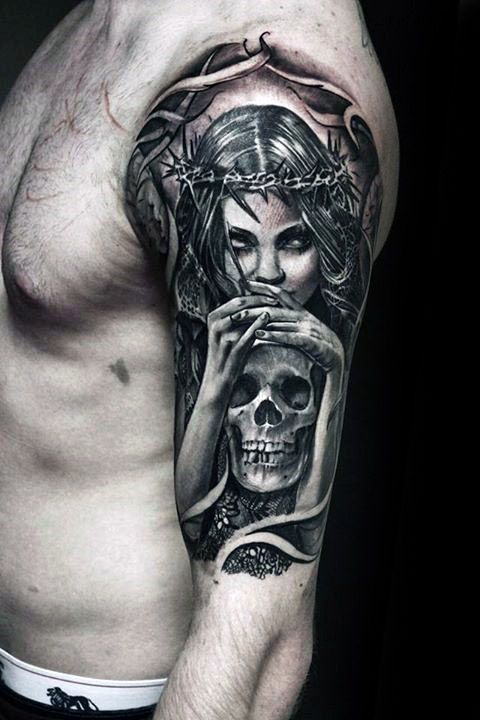 49 Incredible Life Death Tattoo Designs for Men