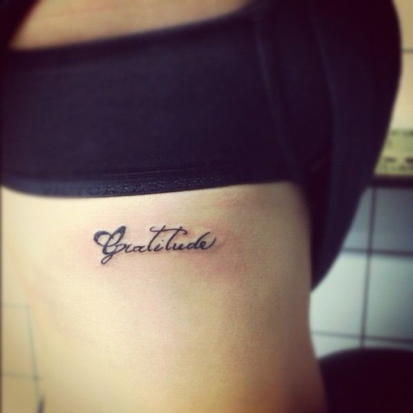 Gratitude Tattoo
