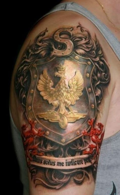 Coat of Arm Tattoos And Meanings-Family Crest Tattoos And Meanings-Coat of Arm Tattoo Designs And Ideas