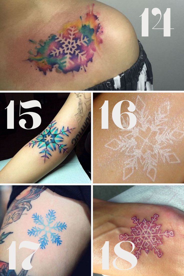 43 Unique Snowflake Tattoo Ideas