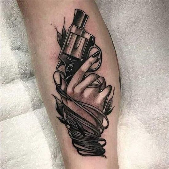 15+ Most Creative Gun Tattoo Designs With Pictures!