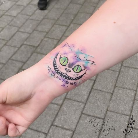 220+ Cheshire Cat Tattoo Designs (2024) Simple Small Meaningful Ideas