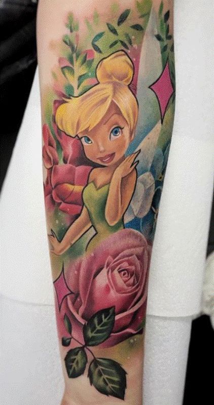 60+ Amazing Tinker Bell Tattoo Designs with Meanings, Ideas, and  Celebrities - Body Art Guru