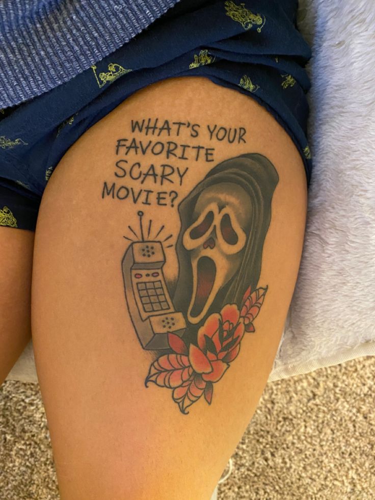 Scary Movie Tattoo Idea