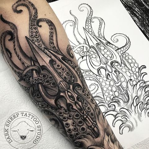 210+ Amazing Poseidon Tattoo Designs with Meanings (2024) Greek Gods Ink