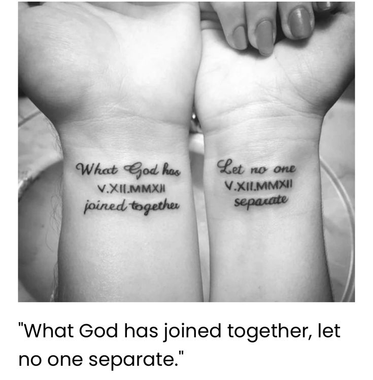Pin by Lindsay Talbott on Tattoos in 2025 | Married couple tattoos, Couples tattoo  designs, Husband