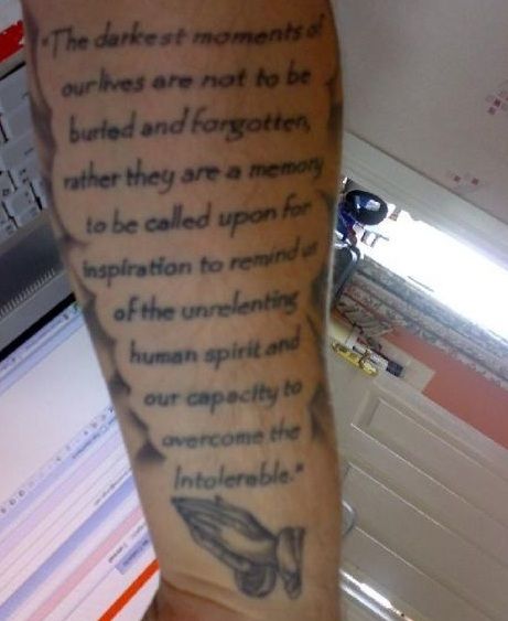 Tattoo Ideas: Quotes on Addiction, Sobriety, Recovery