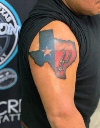 Spurs Symbol State Of Texas Tattoo Design: 106 State Of Texas Tattoo Ideas-  Show Your Lone Star...