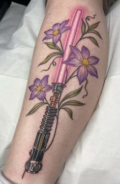 Simple Lightsaber Tattoo