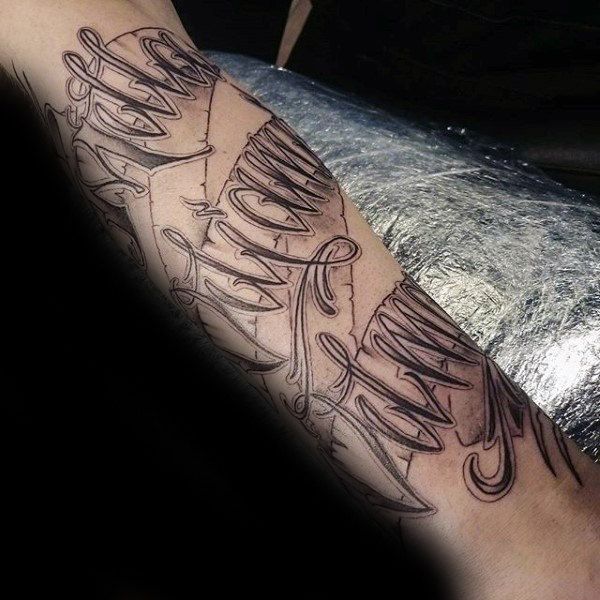 85+ Name Tattoo ideas - incl: first name - surname & other cool words!