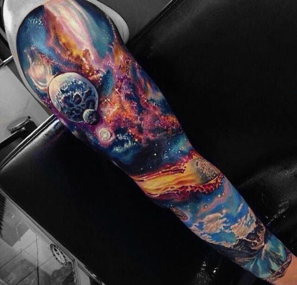 75 Universe Tattoo Designs for Men