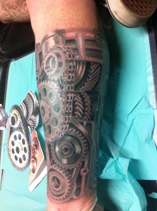 Devins Tattoos, Gears Tattoo, Gear Tattoo Sleeve, Mechanic Tattoo,  Mechanical Tattoo Gears, Gear Tattoos