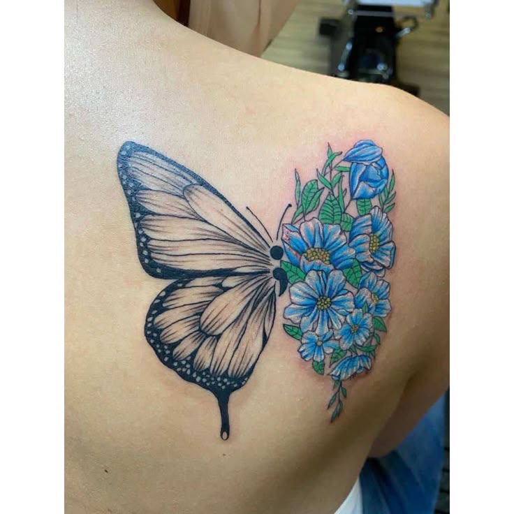 Semicolon Butterfly Tattoo Ideas with Their Meanings