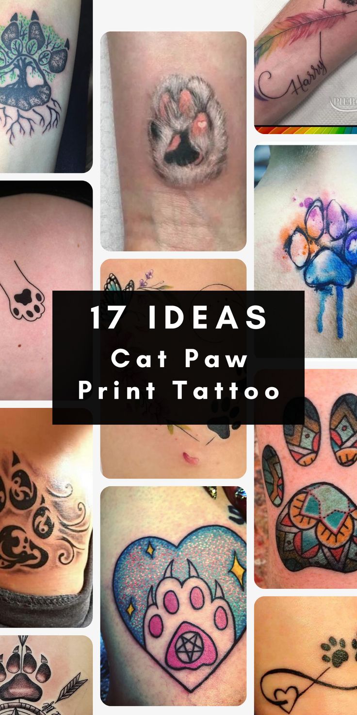 Cat Paw Print Tattoo Ideas: Inspiring Designs for Cat Lovers Seeking Unique  Ink