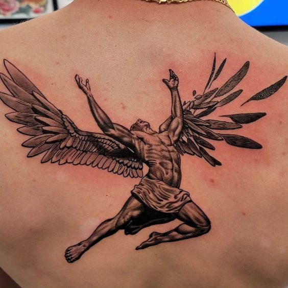 55+ Best Falling Angel Tattoo Designs