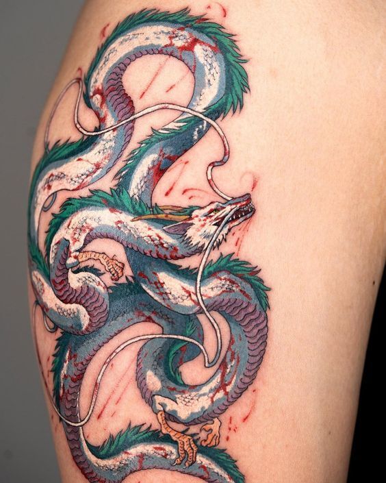 Top 50 Spirited Away Haku Dragon Tattoo Ideas New 2024