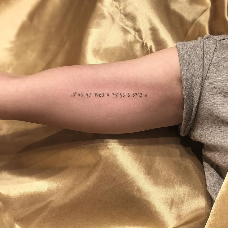15 Coordinate Tattoos That Will Remind You Of Your Happy Place