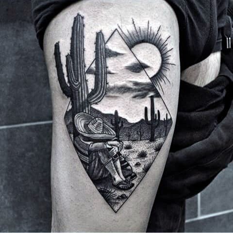 70 Cactus Tattoo Designs for Men