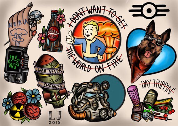 Pin by Sierra Mallo on tattoo | Fallout tattoo, Fallout 4 tattoos, Gamer  tattoos
