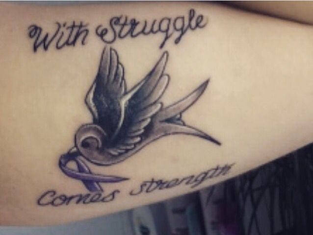 Epilepsy bird with ribbon