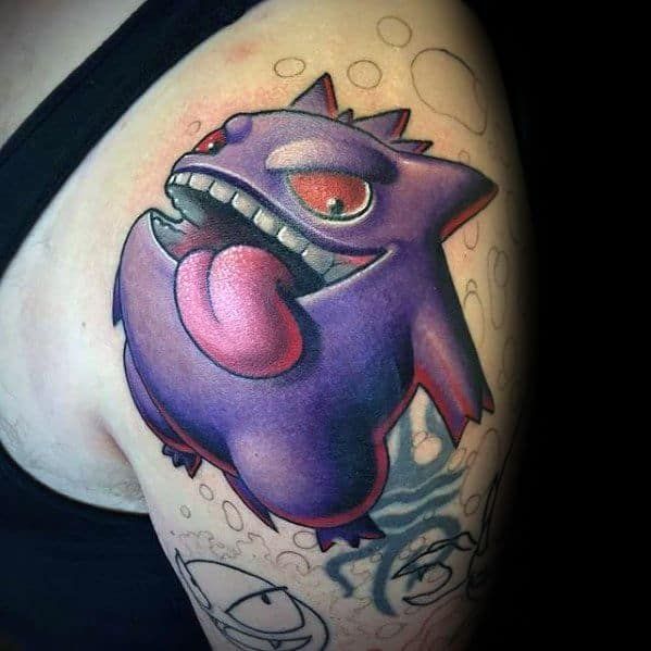 60 Gengar Tattoo Designs for Men